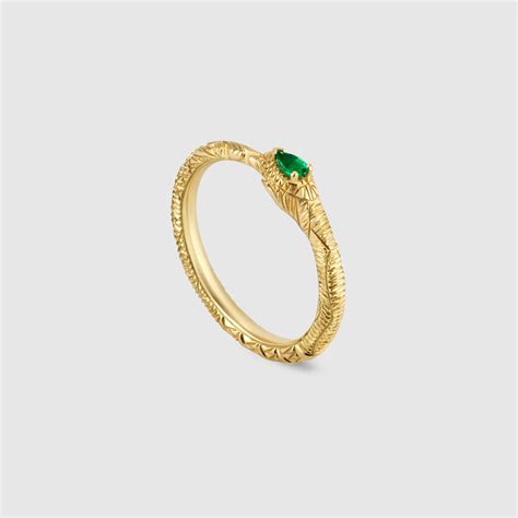 gucci ring emerald|designer gucci silver rings.